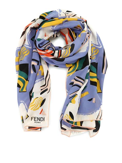 fendi silk scarf ebay